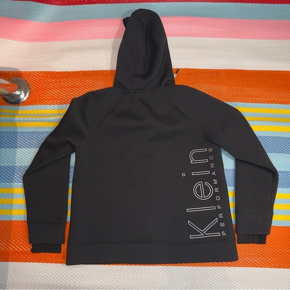 Calvin Klein Black Grey Full-Zip Hoodie Sweater - Picture 2 of 3
